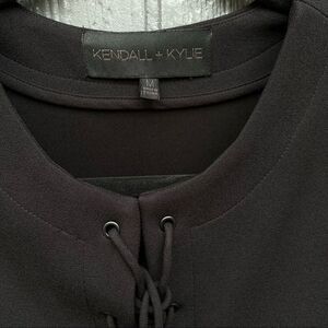 Kendall + Kylie Lace Up Short Black Dress M